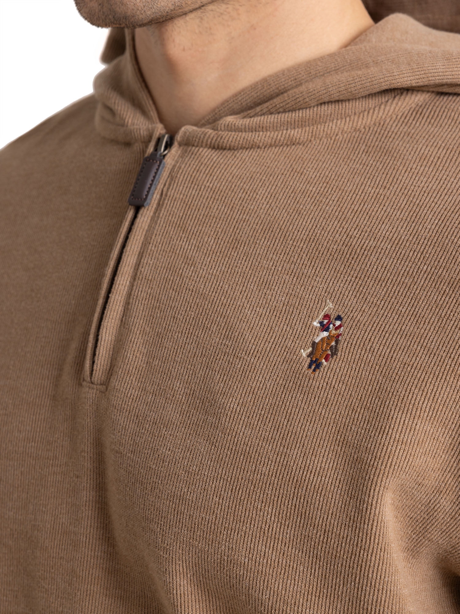 U.S. Polo Assn. Men's Flatback Quartzip Hoodie