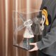 thumbnail image 3 of Vitrina transparente con espejo de 8,46 x 8,46 x 14,1 pulgadas. Exhibidor protector. Cajas transparentes para maquetas coleccionables., 3 of 5
