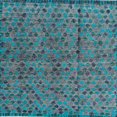 thumbnail image 1 of Ahgly Company Machine Washable Indoor Square Abstract Deep Turquoise Green Area Rugs, 5' Square, 1 of 1