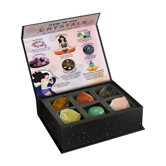 BELOVING Ensemble de 6 Pcs de Collection de Roche et de Minéraux Jeu d'Éducation Minérale pour Tout-Petits C