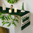 thumbnail image 1 of St Patricks Day Table Runner，Fashion Doily Tablecloth Winter Festival Kitchen Dining Room Family Table Decor，1X Table Runner Clearance, 1 of 5