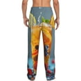 thumbnail image 2 of Bixox Men's Refreshing Fruit Infused Drinks Patterned Pajama Pants with Pockets Lounge Clothes for Home, 2 of 5