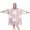 Pink Halloween Ghosts, variant on Wearable Oversized Blanket,Plaid Pumpkin Halloween Pattern Wearable Blanket Hoodie for Adults,Cozy Hooded Blankets with Super Pockets,Super Warm Fuzzy Pullover for Women & Men