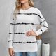 thumbnail image 2 of Camiseta de moda para mujer Tops tipo túnica estampados de manga larga, 2 of 6