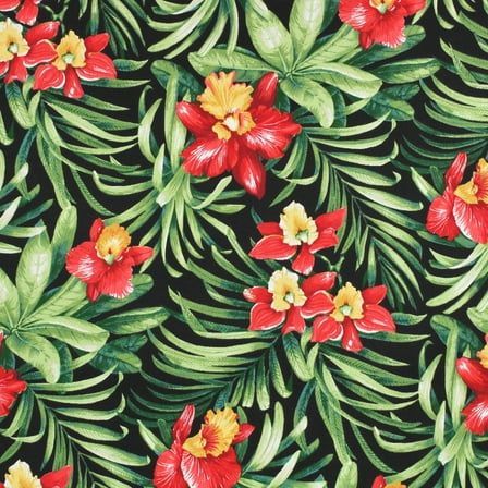 Berkshire Home 100% Polyester 54" Indoor/Outdoor Turcotte Onyx Fabric, by the Yard