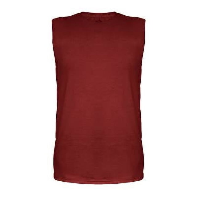 Playera Fruit Of The Loom para Hombre, sin Mangas Rojo Talla M