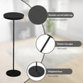 thumbnail image 4 of Round Side Table for Small Spaces, Modern Accent End Tall Martini Drink Table with Metal Weighted Pedestal Base Furniture for Living Room, Dorm, Home Office Bedroom, 4 of 6
