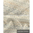 thumbnail image 6 of Bohemian Floral Linen Curtain Valance for Bedroom/Bathroom/Kitchen/Office/Living/Dining Room Window,Vintage Gradient European Line Rod Pocket Topper Decorative Cafe Drapes Panel 54"x18", 6 of 6