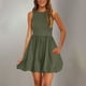 thumbnail image 1 of mfyjkho Vestidos para mujer, Vestido corto sin mangas con cuello redondo y bolsillos lisos para mujer Vestidos festivos xxl, 1 of 9