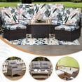 thumbnail image 2 of SHANNA 3 Pack Printed Patio Stretch Sofa Cushion Covers, Floral Pattern Outdoor Sofa Cushion Covers, Replacement Washable Couch Chair Cushion Covers Porch Patio Furniture Protector, 2 of 10