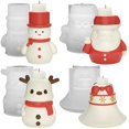 thumbnail image 2 of Christmas Collection Candlestick Silicone Molds Christmas Gift Making Mould, 2 of 4