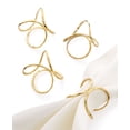 thumbnail image 1 of Excell Ensemble de 4 Anneaux de Serviette en Laiton, 1 of 1