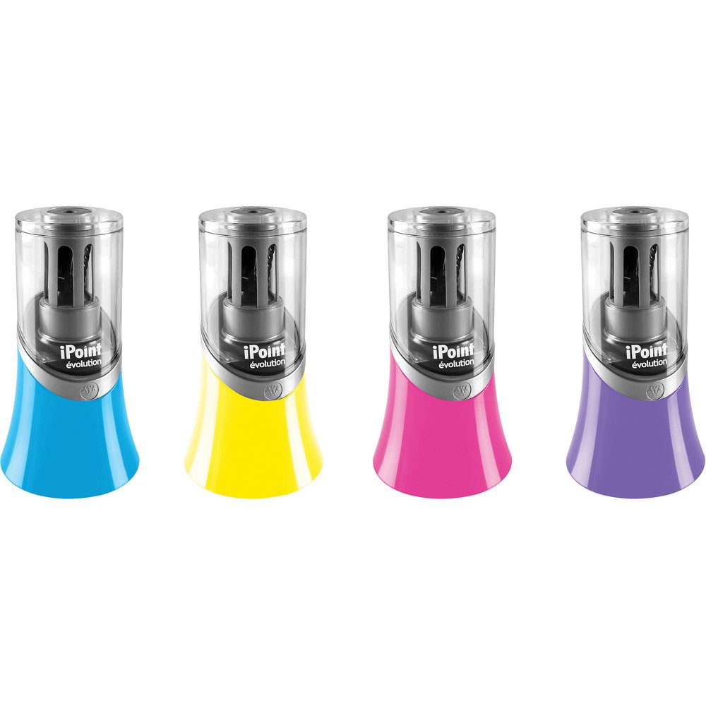 Westcott iPoint Titanium Battery Pencil Sharpener, MultiColor