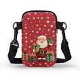 thumbnail image 2 of XYZCANDO Santa Claus Mini Messenger Handbag for Womens Portable Crossbody Purse with Adjustable Strap Stylish Cellphone Wallet with Zipper Casual Multi-Purpose Phone Bag for Running Travel Shop, 2 of 7
