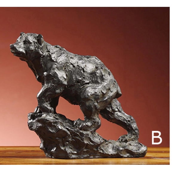 Crestview Collection Sheldon Resin Statues in Brown