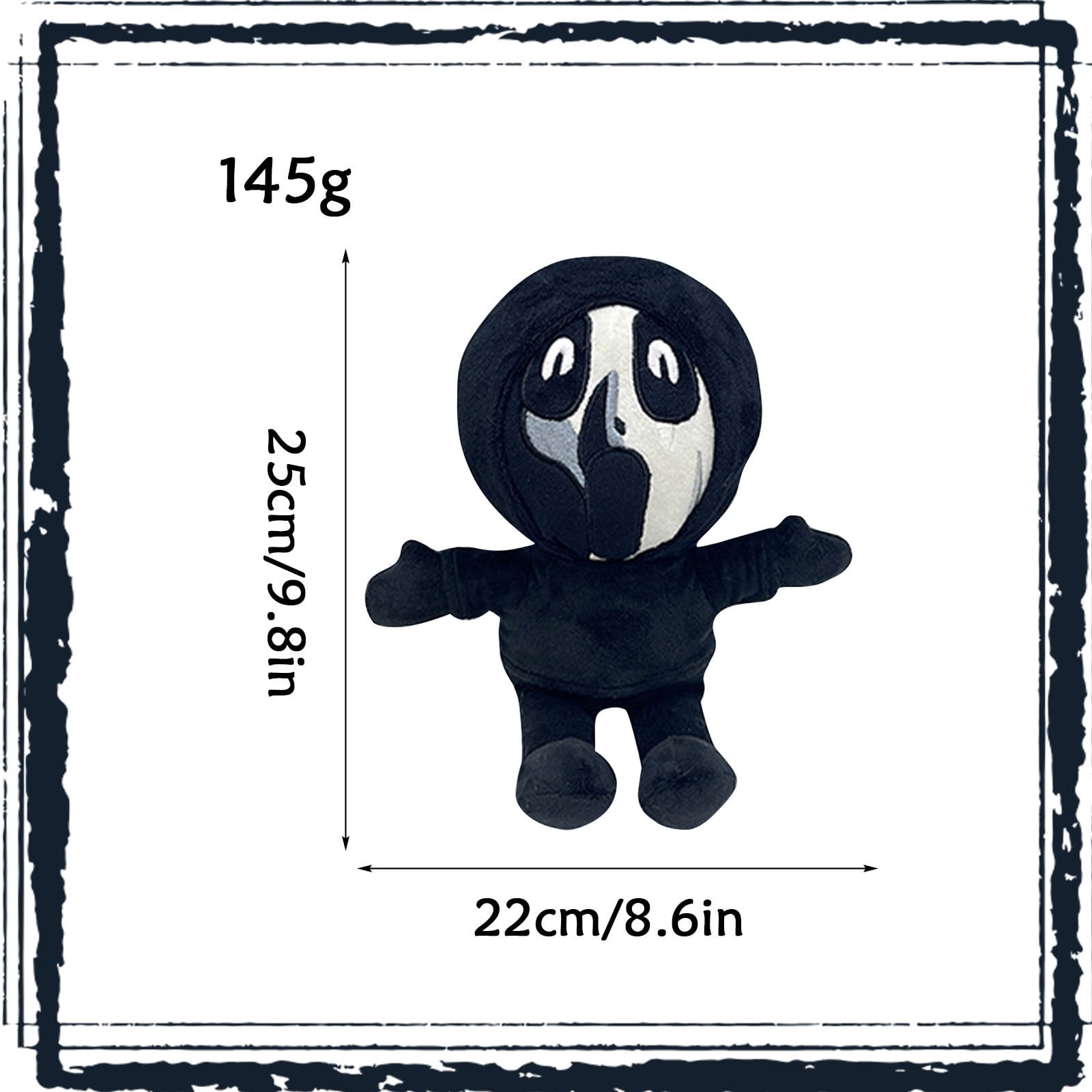 NAOJIE Fun and Eerie Mandela Catalogue Preacher Plush(B),Small