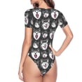 thumbnail image 4 of Naloa Husky Women's Short-Sleeved Onesie, One-Piece Swimsuit for Parties, dates, clubs - XX-Large, 4 of 9