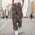 thumbnail image 1 of WILLBEST Pantalones Casuales para Mujer con Estampado de Rugby, Bolsillos Sueltos, Cintura Alta, Tiras En el Tobillo, para Un Estilo y Comodidad Diarios. Chica, 1 of 3