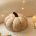 thumbnail image 6 of HengDidi Plush Pumpkin Shaped Throw Pillow for Fall Decor, Large 14 Inch Soft Flock Cushion with Lifelike, Cozy Home Accent Pillow for Sofa Bed, 6 of 6