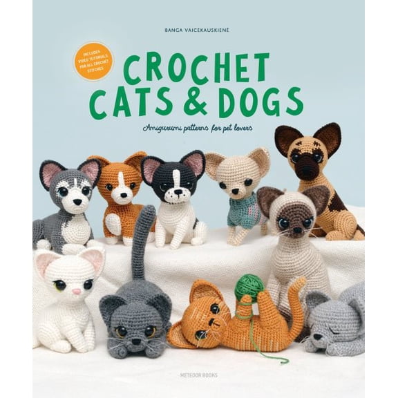 Pre-Owned Crochet Cats & Dogs: Amigurumi Patterns for Pet Lovers, (Paperback)