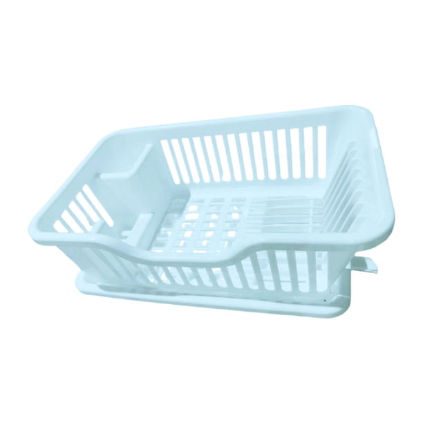 Escurreplatos multifuncional y ligero para utensilios de cocina. Azul