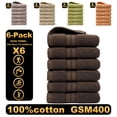 thumbnail image 6 of Twfbrm 6 Pack Premium Hand Towels - Cotton Turkish Hand Towels Highly Absorbent & Quick Dry Face Towels, 400GSM Ultra Soft Microfiber Bath Towels for Beach Gym Shower Hotel and Spa, 13.3"x29", 6 of 9