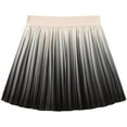 thumbnail image 2 of Swuxness Girls Ruffle Princess Skirts, Kids A line Shorts Skirt, Toddler Gradient Color High Waist Lightweight Breathable Soft Comfortable Pleated Skirts Black, 11-12 Years, 2 of 3
