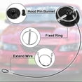 thumbnail image 3 of Unique Bargains 2 Set Red Universal Car Hood Pin Kit Hood Pin Lock Latch Catch Set Aluminum Alloy, 3 of 9