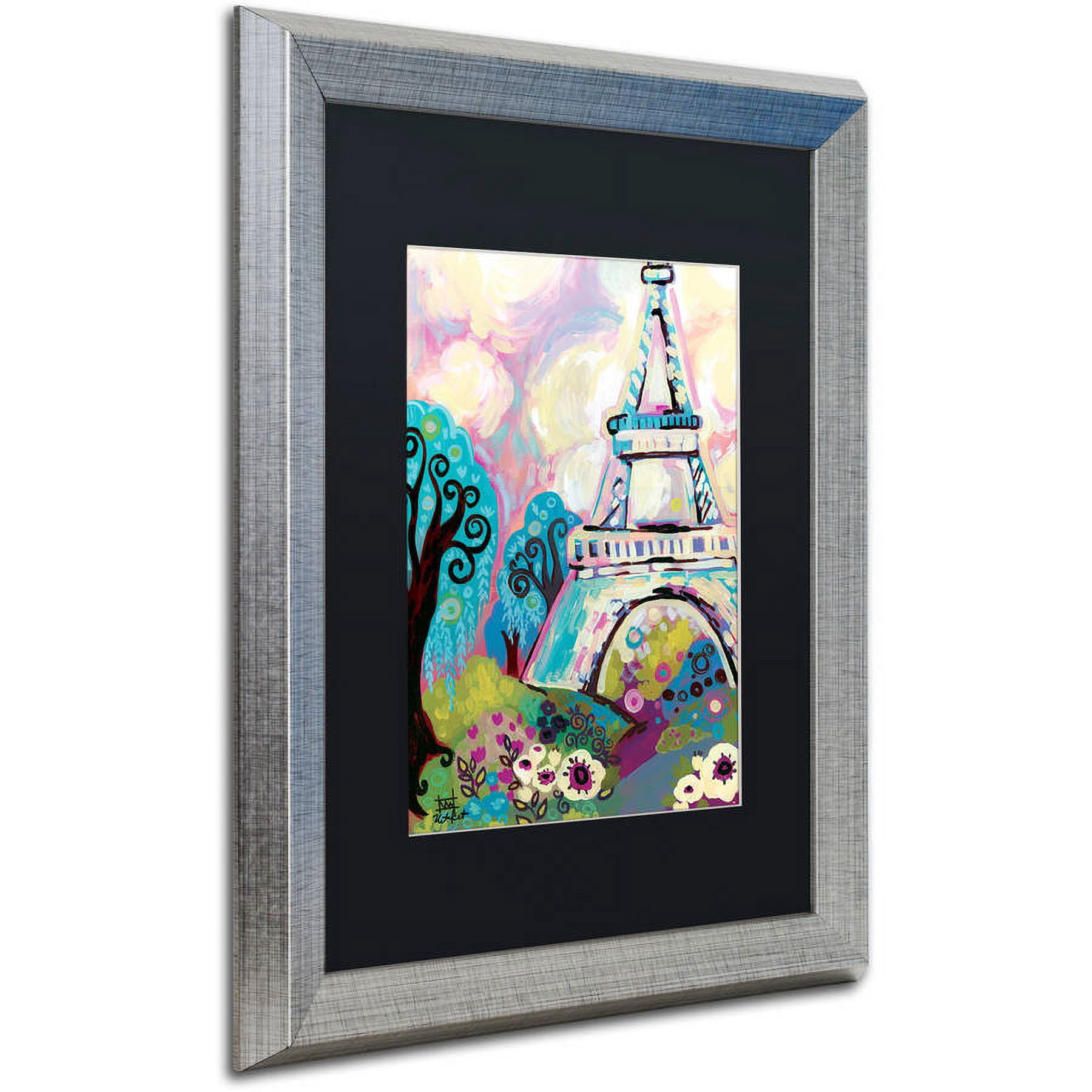 Trademark Fine Art "La Dame De Fer" Canvas Art by Natasha Wescoat, Black Matte, Silver Frame