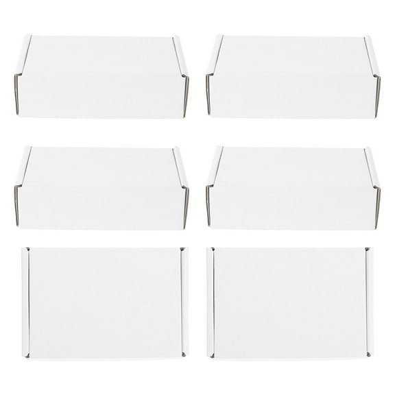 Raindrops 6pcs Small Shipping Boxes For Small Business Kraft Paper Cardboard Mailer Boxes Delivery Packing Boxes For Packaging And Mailing