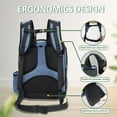 thumbnail image 3 of PETSKD Pet Carrier Backpack for Dogs Cats, 13x11x16.5 inches Outdoor Travel Backpack with with Safety Lock Zipperl, Large Space Foldable Backpack for Pets Under 20 lbs, Blue, 3 of 9