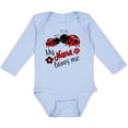 thumbnail image 3 of Inktastic My Nana Loves Me with Cute Ladybugs Boys or Girls Long Sleeve Baby Bodysuit, 3 of 5