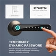 thumbnail image 4 of Wf-016 Tuya Bluetooth Contraseña De Huellas Dactilares Cerradura De Manija Inteligente Contraseña Antirrobo Con 20 Juegos De Capacidad De Huellas Dactilares Para Oficina En Casa En Interiores Monstrate EL014378-01, 4 of 6