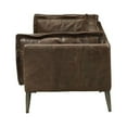 thumbnail image 3 of ACME Porchester Leather Loveseat in Distress Chocolate, 3 of 3