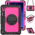 thumbnail image 1 of For Samsung Galaxy Tab S9 S8 Ultra 14.6 S7 Plus FE 12.4 11 inch Case Shockproof Kids Stand Tablet Cover+PET Film+Shoulder Strap ROS-BK S8 Plus 12.4 inch, 1 of 6