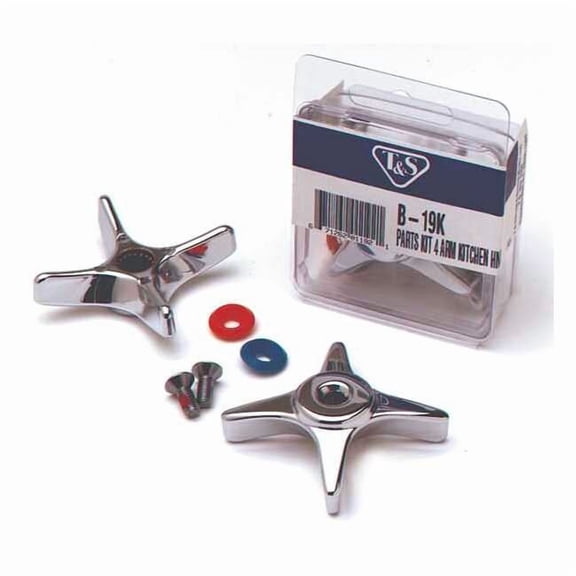 T&S Brass B-19K 4-Arm Kitchen Handle Kit