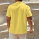 thumbnail image 4 of Camisetas de Bolsillo de Manga Larga para Hombres Cuello de Lino Casual Botón Herramientas Camiseta de Manga Corta Camiseta Chaqueta, Camisetas de Navidad de Manga Larga para Hombre, 4 of 9