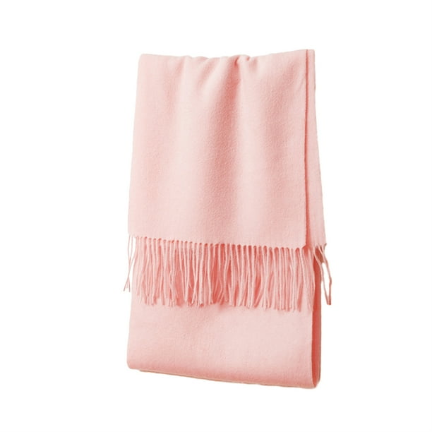 Sonducket Bufandas de lana de cordero Suaves y cómodas, ligeras y portátiles, manténgase cómodo durante todo el invierno. Bufanda de lana de Accesorios de disfraces Rosa