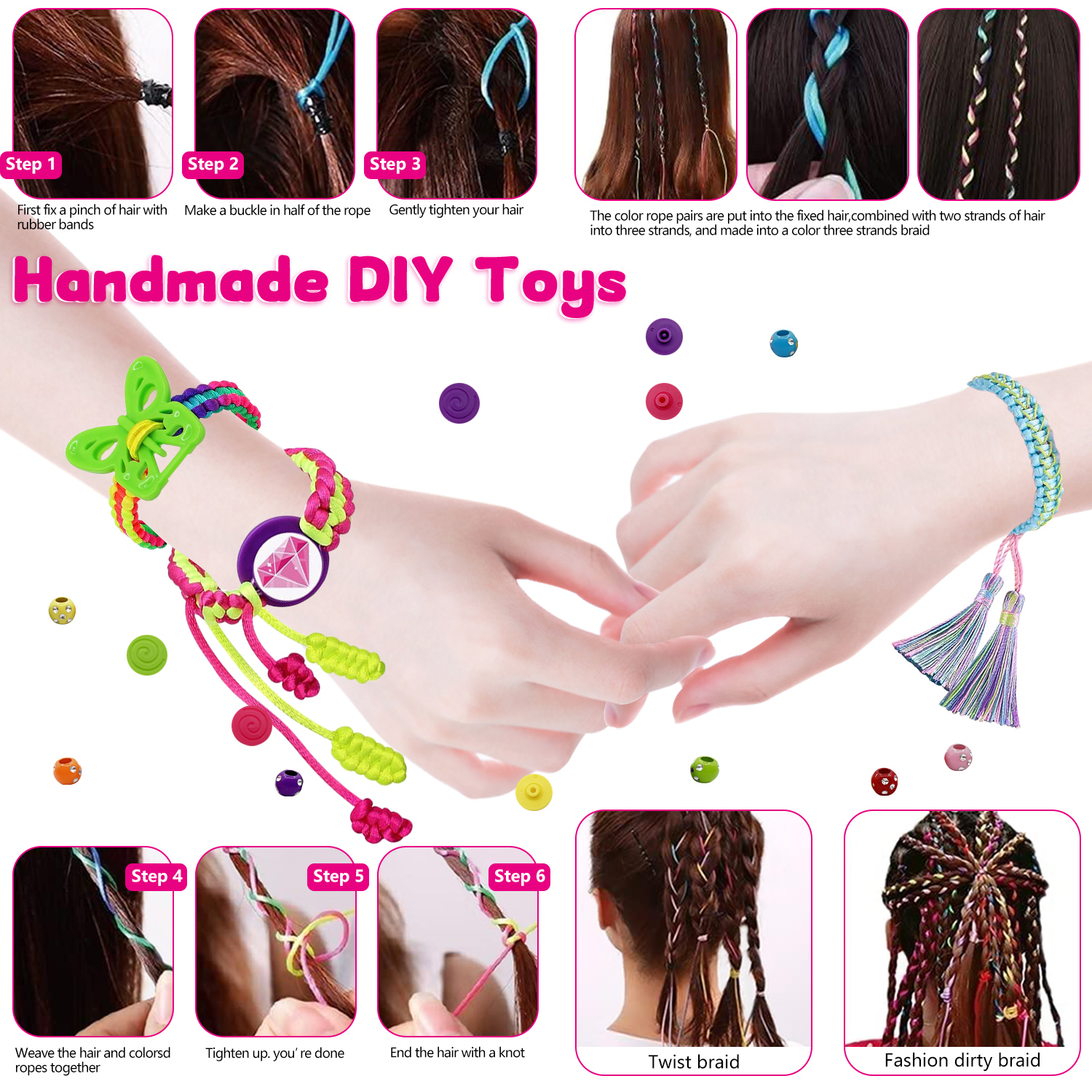 Rirool Friendship Bracelet Making Kit for Girls Ages 8-12 photo 5