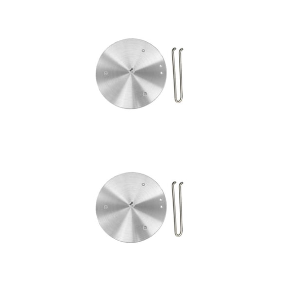 Wosthever Difusor de calentador de acero inoxidable, placa de anillo a fuego lento y utensilios de cocina de conservación, tipo reposapiés 20 Tipo reposapiés 2Conjunto
