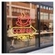 thumbnail image 1 of Letrero De Neón Coffee Point, Ideal Para Decorar Ventanas, Paredes Y Cafeterías, Con Luz Regulable 37cmx40cm, 1 of 2