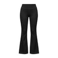 thumbnail image 5 of BLVB Girl's Flare Pants High Waisted Yoga Bootcut Pants Teen Kids Full Length Bell Bottoms Legging(Black,7-8 Years), 5 of 8