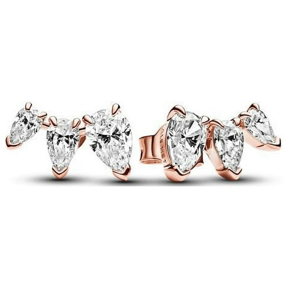 Pandora Sparkling Pear Stud Earrings