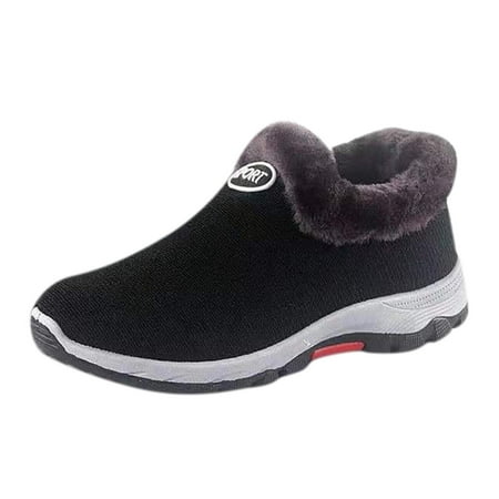 

HGWXX7 Women s Leisure Breathable Mesh Outdoor Fitness Plus Velvet Running Sport Sneakers Shoes Fall Shoes