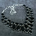 thumbnail image 2 of Natural Black Spinel Gemstone 925 Sterling Silver Jewelry Necklace 18", 2 of 2