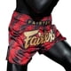 thumbnail image 5 of Fairtex Slim Cut Muay Thai Boxing Shorts - BS1919 (Stealth Red, Large), 5 of 6