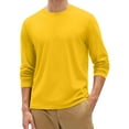 thumbnail image 2 of Mens Long Sleeve Shirts Crew Neck Thermal T-Shirt Thick Pullover Basic Tops Casual Comfortable Sweatshirt 4XL Polyester, 2 of 4