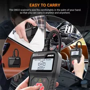 ANCEL AS100 OBD2 Scanner Engine Code Reader Car Diagnostic Tool Free Update Automotive Detectctor Check Engine Light Turn off Analyzer Auto Code Reader ODB 2 Car Diagnostic Tool