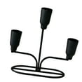 thumbnail image 1 of Candelabro de metal, soporte para velas, candelabro de hierro forjado para centro de mesa, para bodas, festivales, de comedor, chimeneas, Negro, 1 of 8