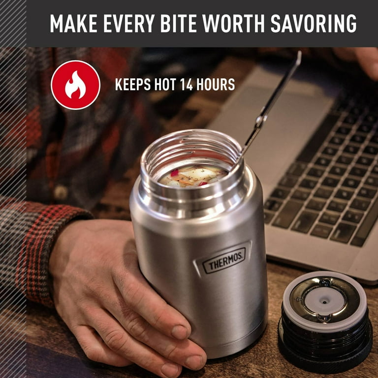 Thermos JBR-400 BW Vacuum Insulated Soup/Food Jar - 13.5 Fl Oz (400 Ml), Keeps Food Hot Or Cold For Hours